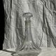 Large glass carafe with ribbed stopper H25