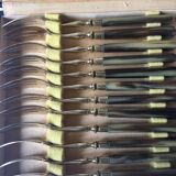 Golden vintage forks