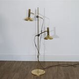 Danish design floor lamp in brass 1970
