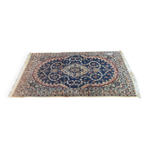 Nain carpet, floral patterns, blue and red, 116x200cm, Iran