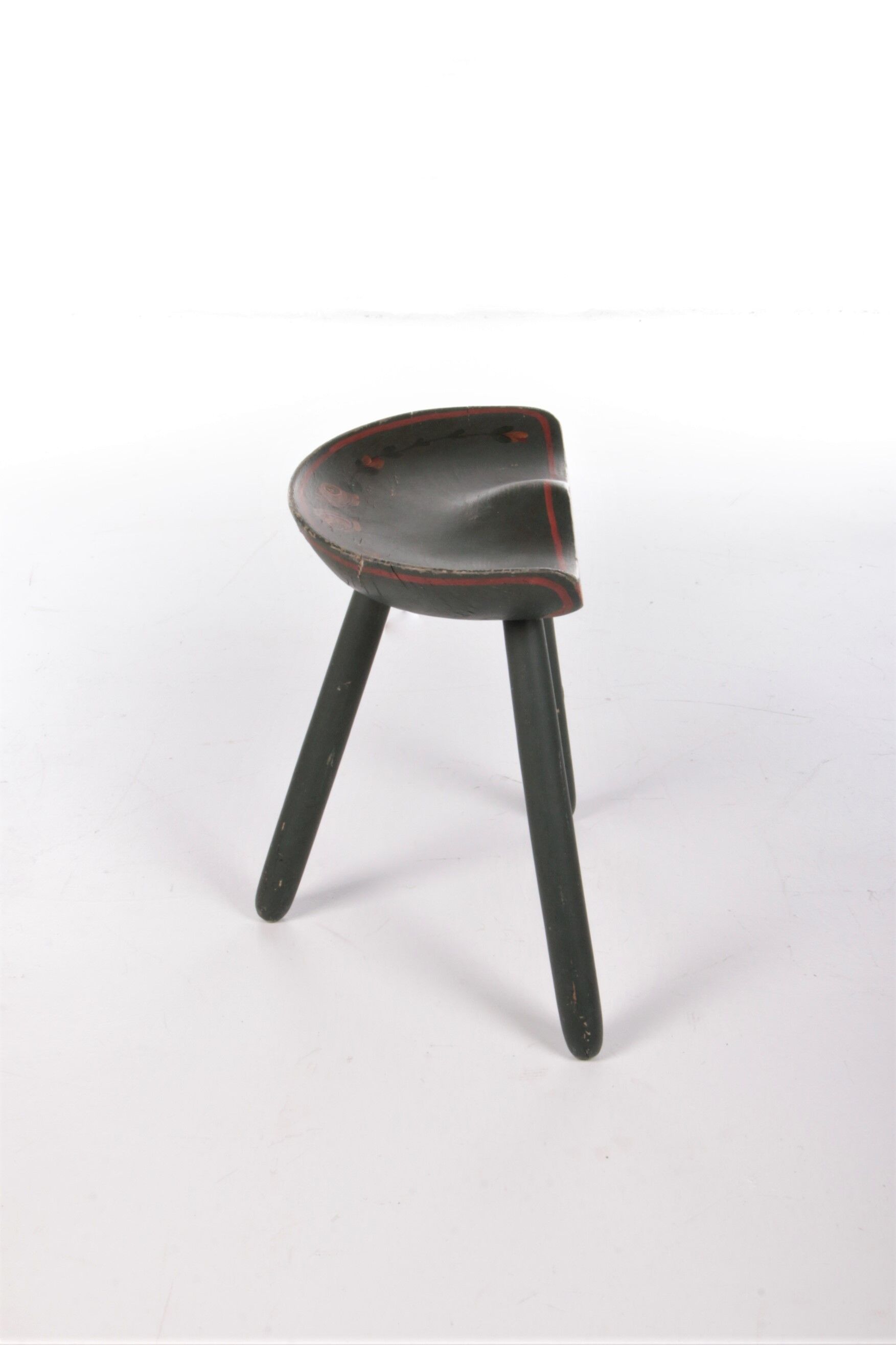 Vintage 1950s tripod stool by Mogens Lassen.