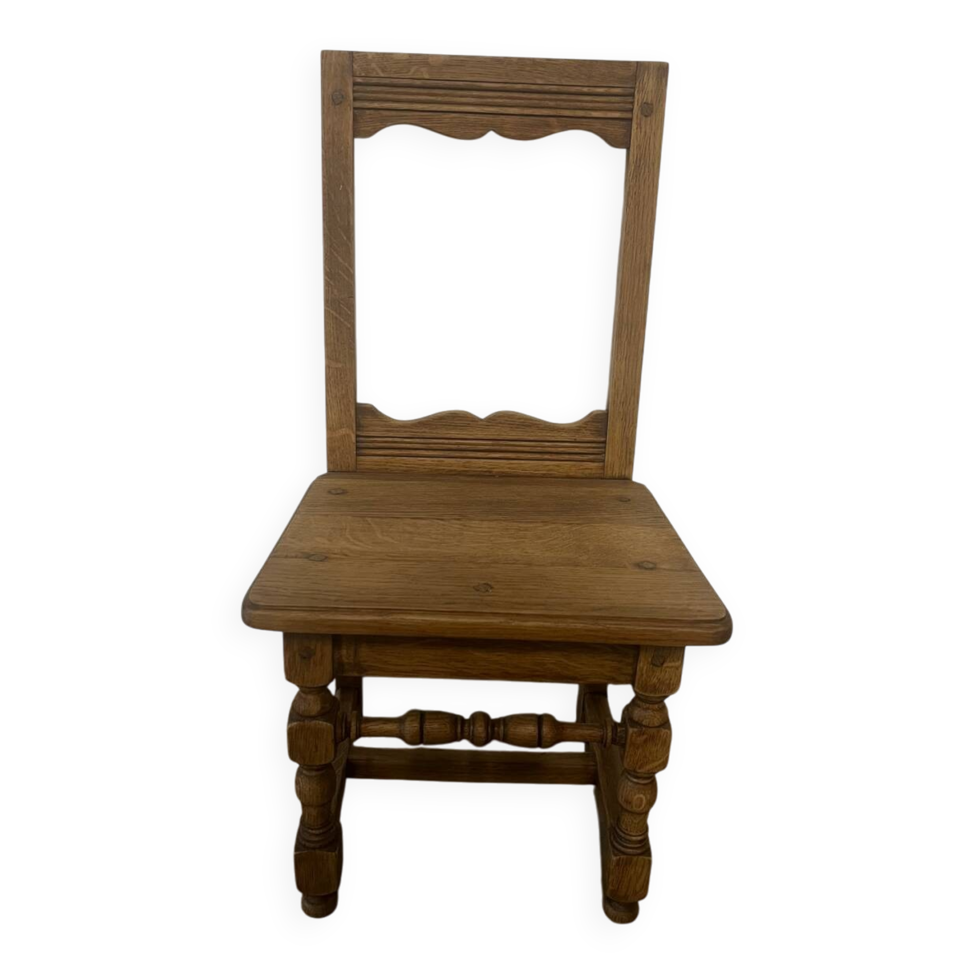 Solid oak chair for children