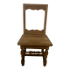 Solid oak chair for children
