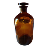 Amber apothecary bottle