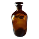Amber apothecary bottle