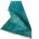 Distressed Turkish Narrow Runner 304 x 76 cm Wool Vintage rug, Overdyed Turquoise