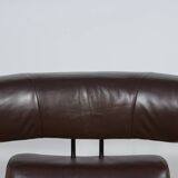 Ergonomic Lounge Chair with Ottoman Model from Ekornes Stressless, 2000s, Set of 2