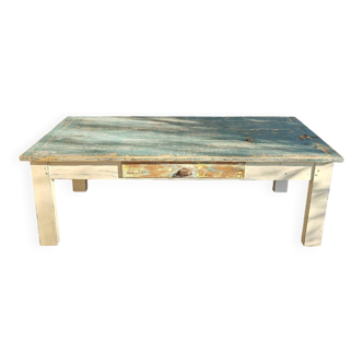 Patinated country coffee table