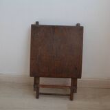 Folding wooden stool