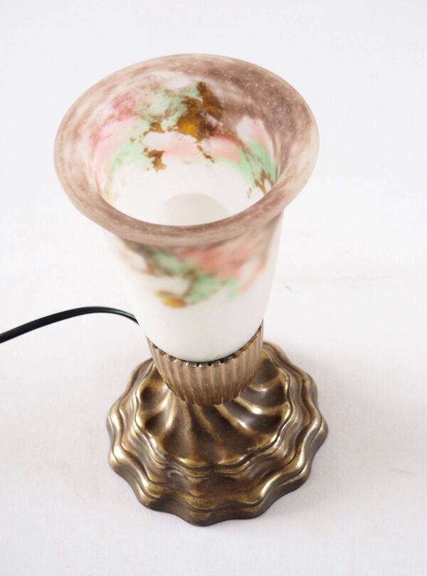 Lampe pâte de verre Muller frères