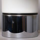 Brumbury Table Lamp chrome and white by Luigi Massoni for Guzzini Italy
