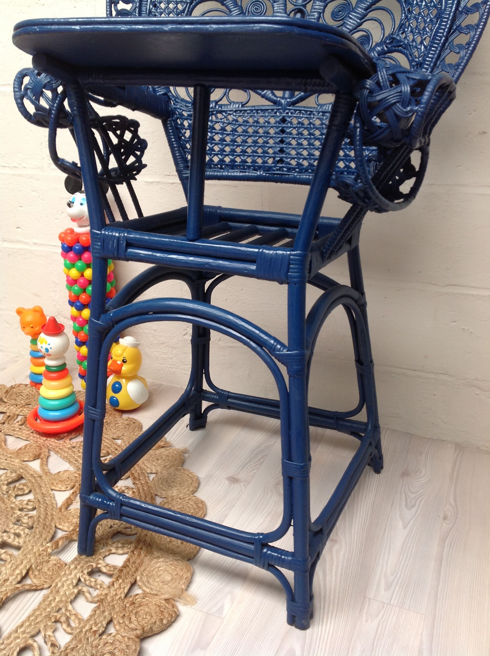 High chair rattan Emmanuelle