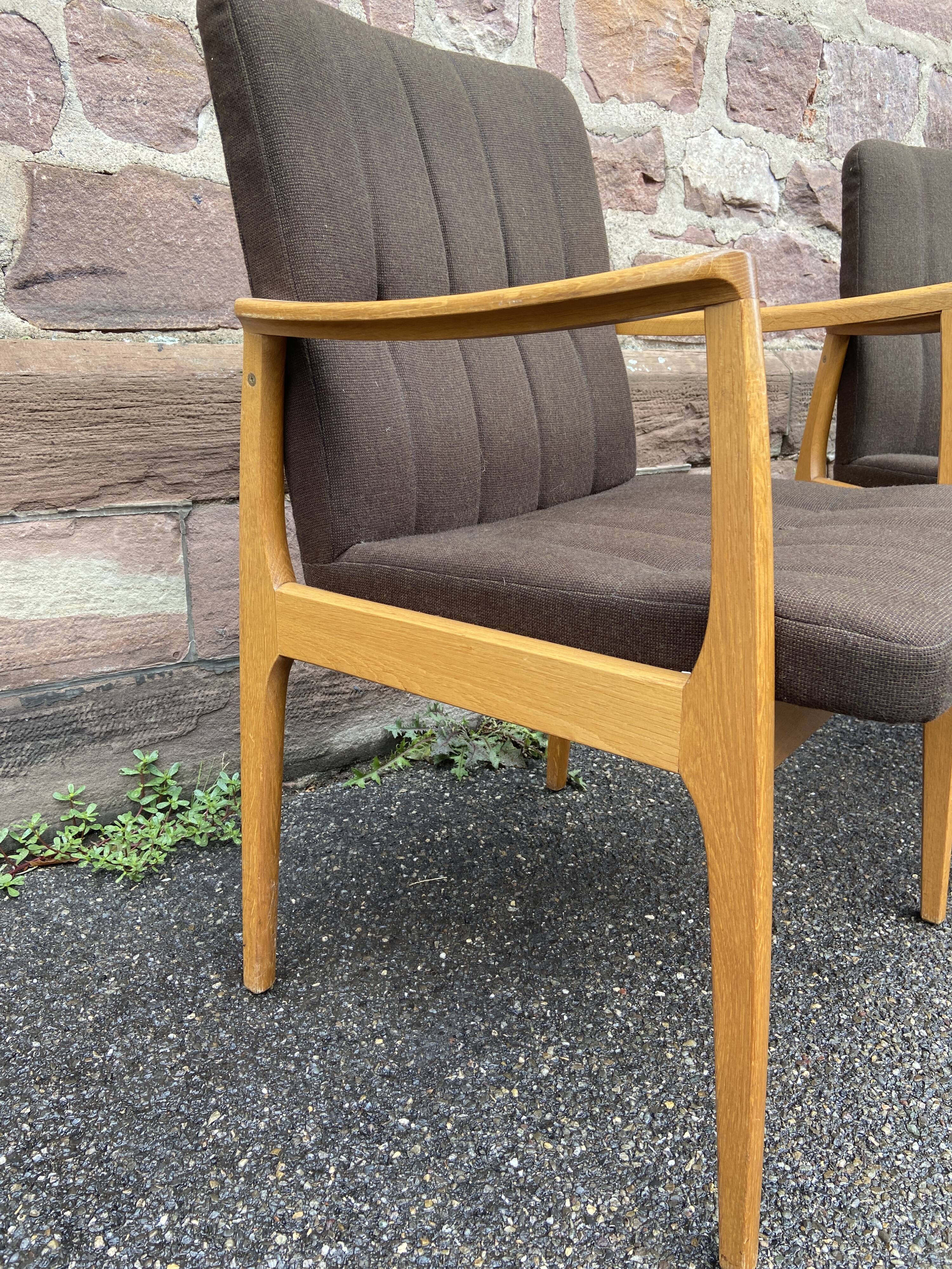 Pair of armchairs scandinavian lounge chairs 60s fröscher kg