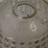 Pair of vintage bubbled glass lampshades