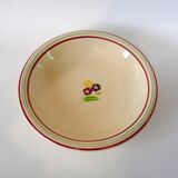 floral hollow dish Gien 1950