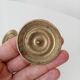 Pair of antique Empire furniture knobs in bronze from the 19th century.
