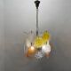 Murano Glass Disc Snowflake Chandelier 1960’s