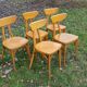 Set of 5 chairs bistro, 1970