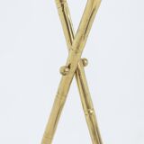 Jansen. Console in gilded brass and white marble. 1970s.LS4683607U