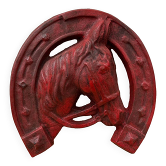 Wall decoration "horse head" cast iron