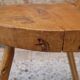 Brutalist wooden chair
