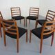 Model 85 Teak Dining Chairs by Niels Otto Møller for J. L. Møllers, 1960s, Set of 6