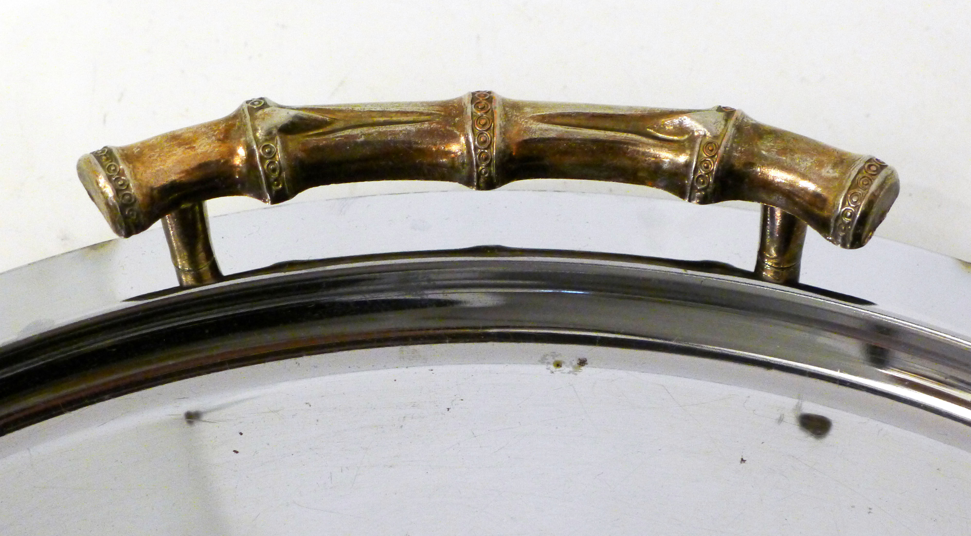 Round tray bamboo coves