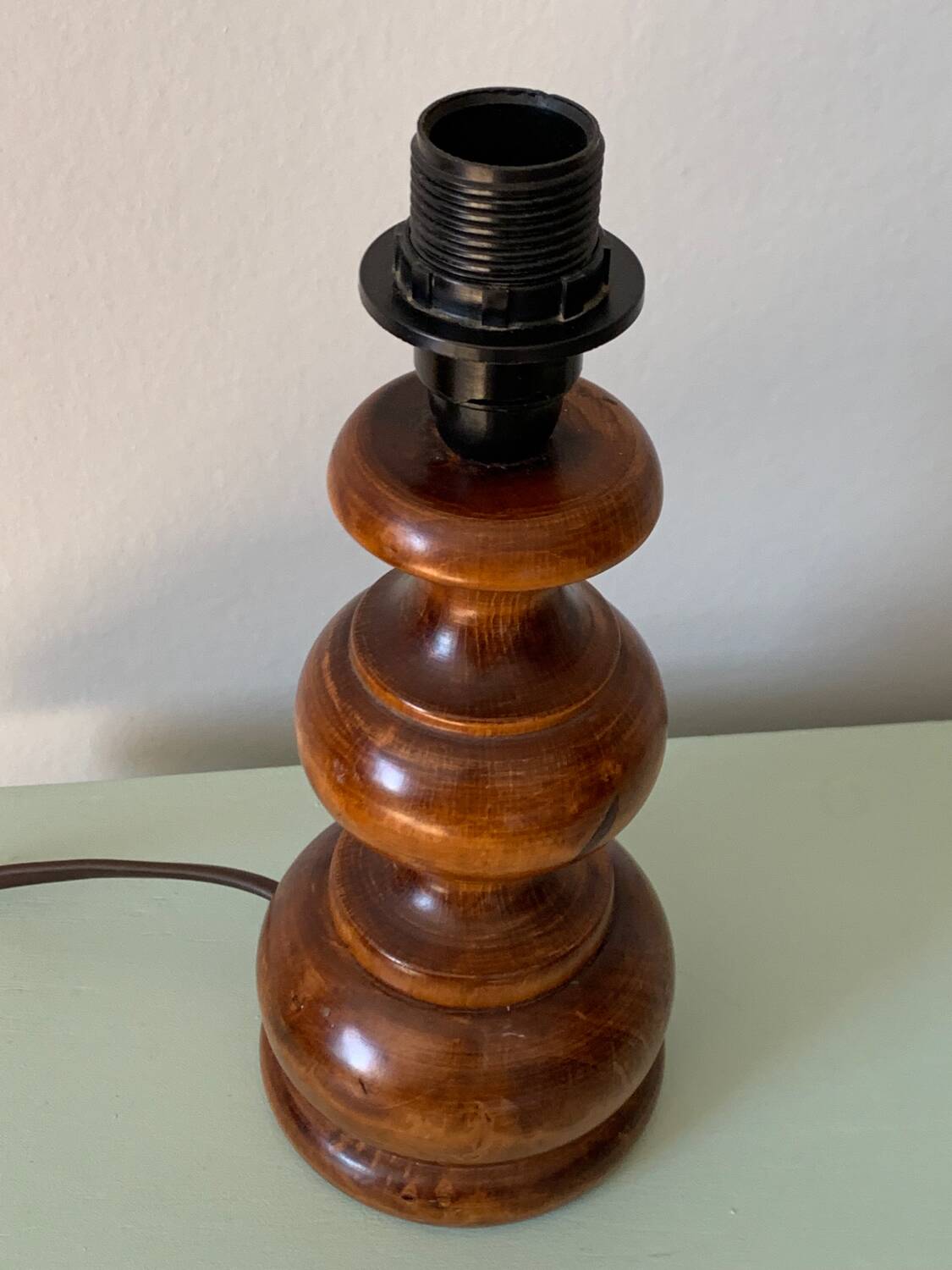 Vintage wooden lamp base