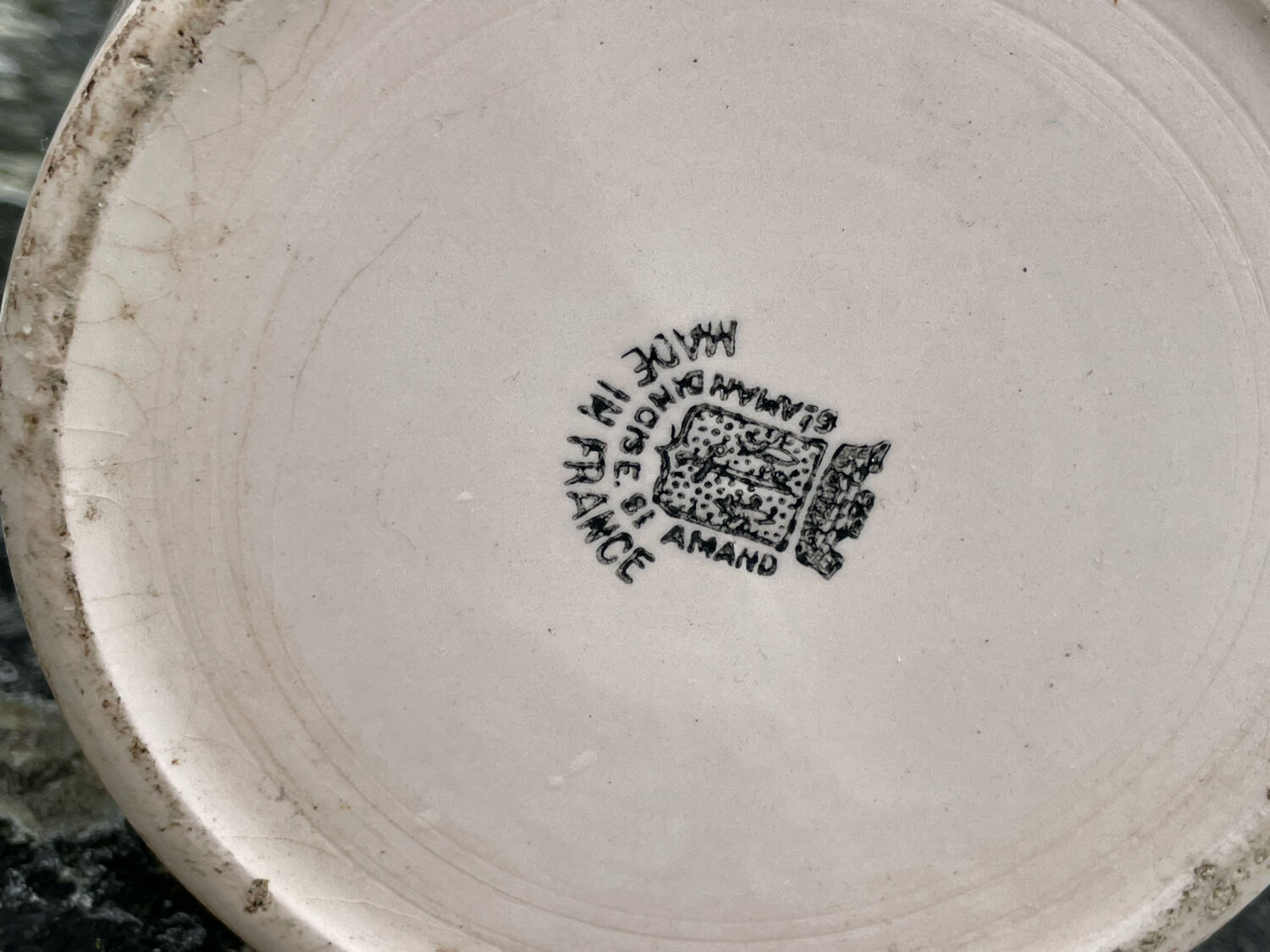 St Amand pink earthenware pitcher