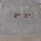 Serviette de table vintage monogrammée FF