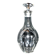 Antique Malmaison Harcourt flat-cut crystal decanter 21cm
