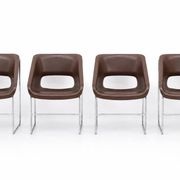 Set of 6 "Lotus Series" armchairs by Paul Boulva-Artopex, Canada - 1970