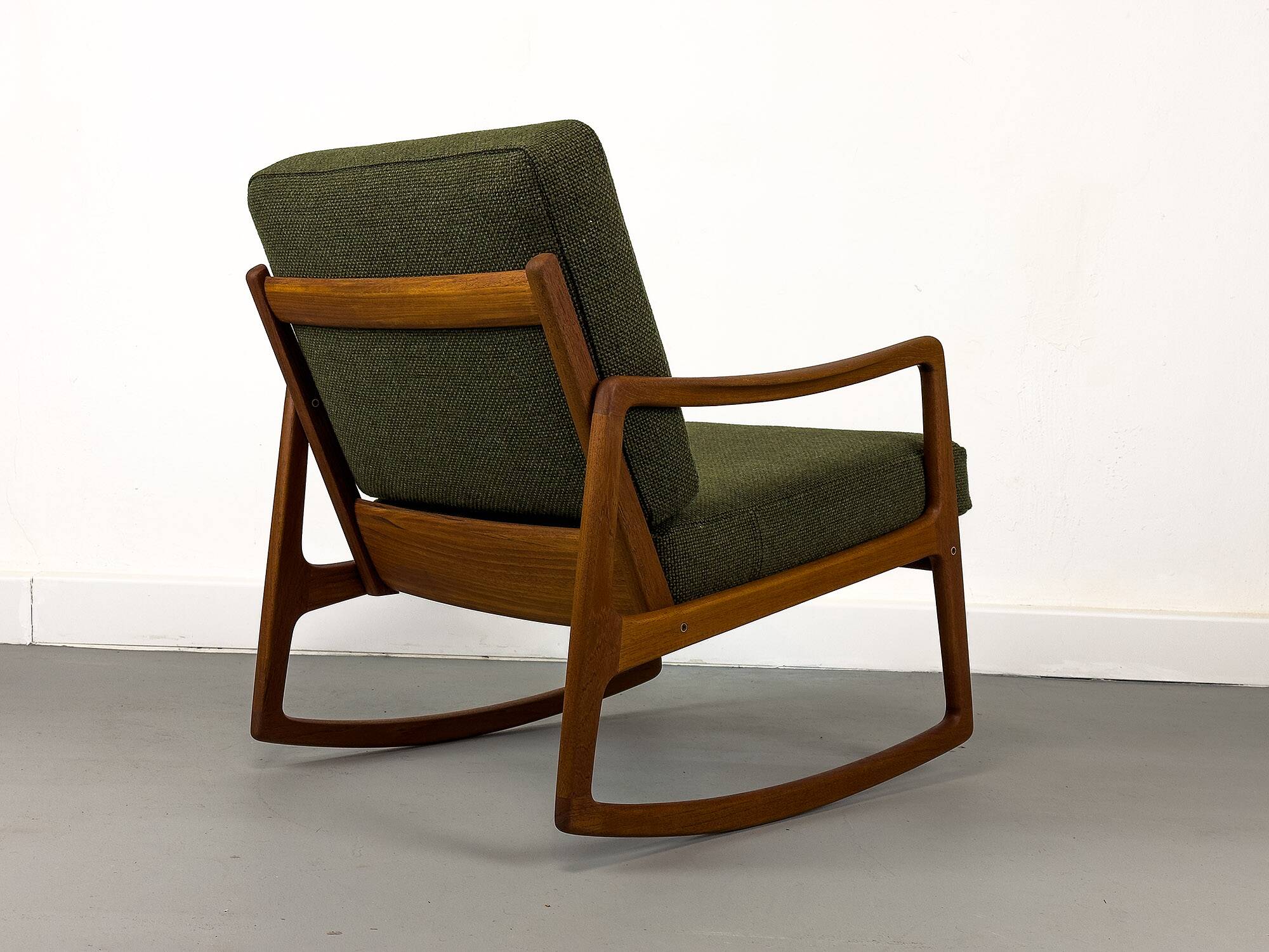 Danish Teak Rocking Chair by Ole Wanscher for France & Son, 1960s