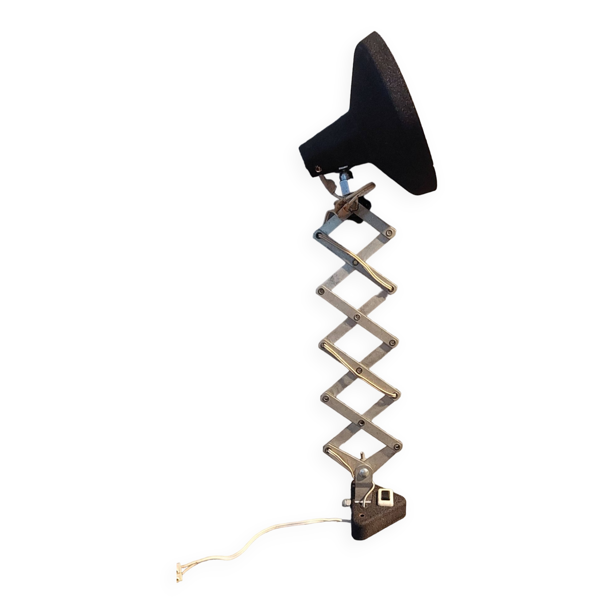 Vintage Aluminor accordion stem light 1960.