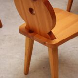 Series of 6 Scandinavian chairs