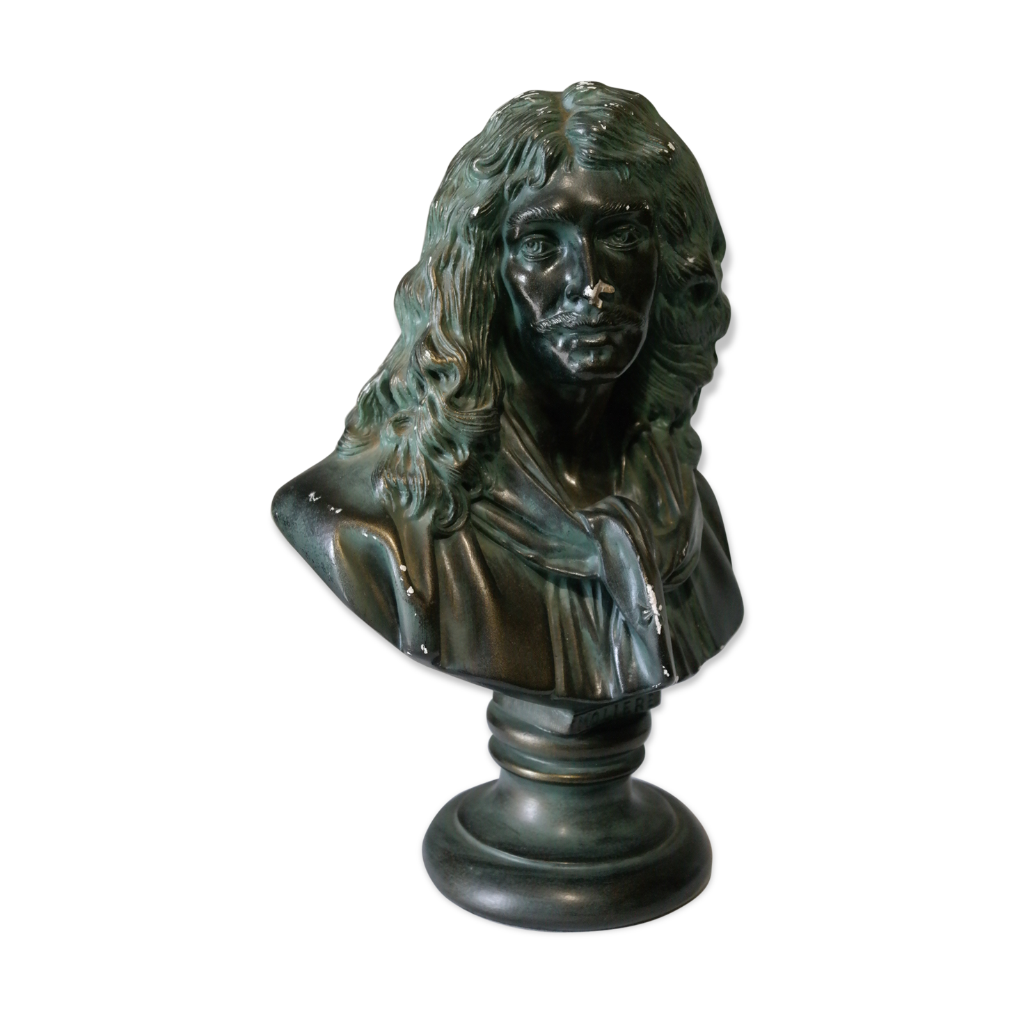 Molière bust in plaster