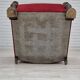 1950s, Danish armchair with footstool, furniture velour, ash wood.