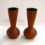 Pair of West Germany matte vases