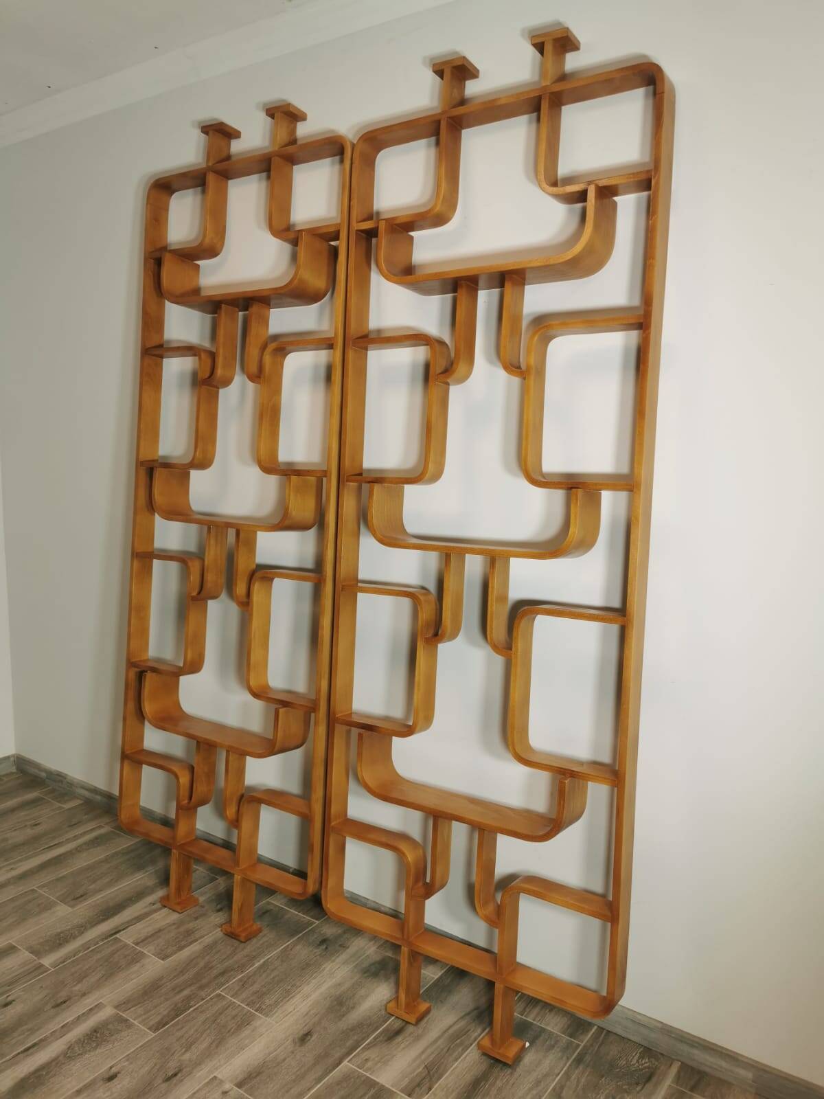 Room Dividers by Ludvik Volak for Drevopodnik Holesov, 1950s, Set of 2