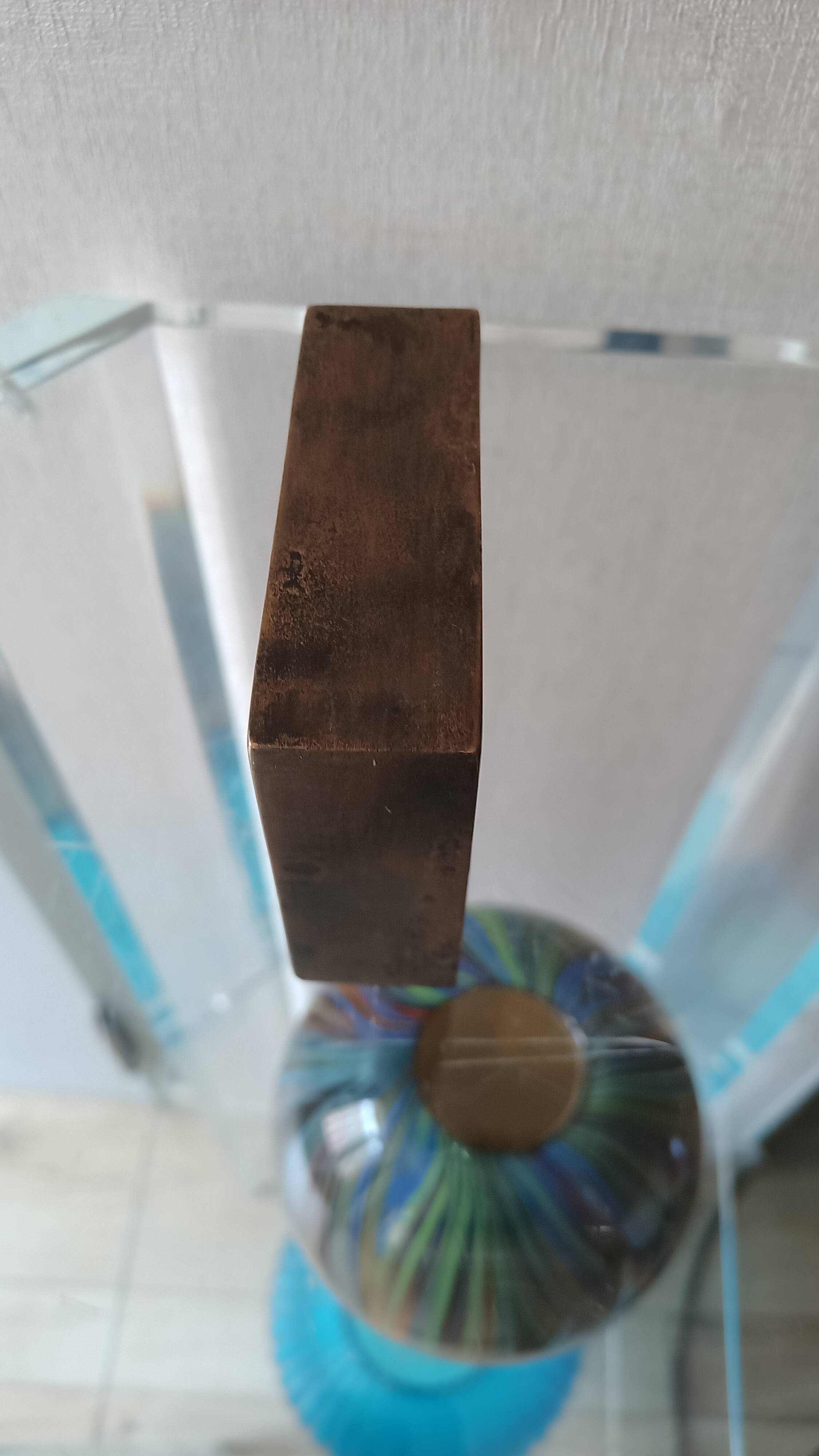 Monique Gerber paperweight bronze sculpture 70's