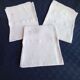 Set of 3  tea towels in white thread (70 x 85.5 cm)