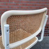 Cesca dining room chair designed by Marcel Breuer