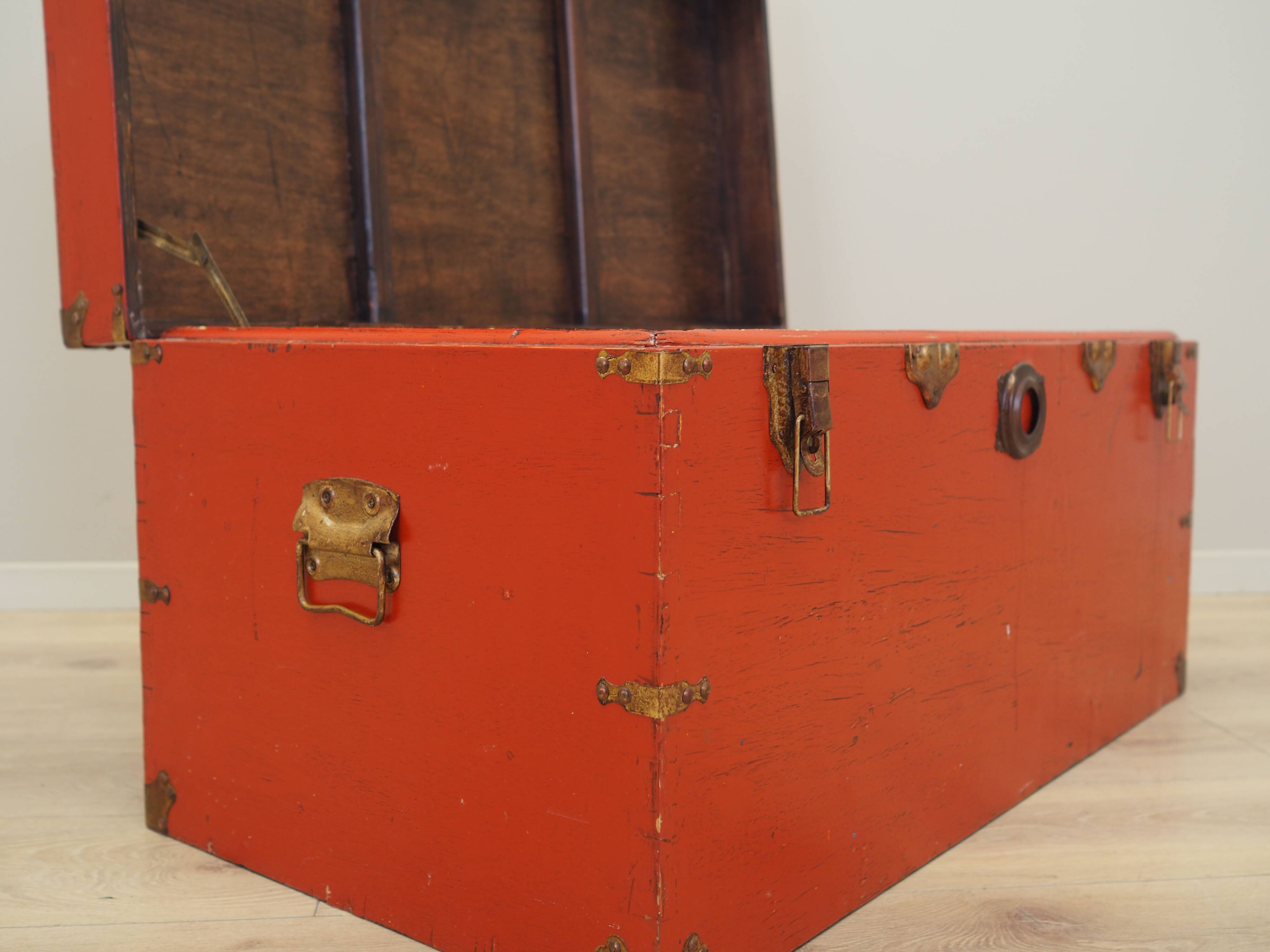 Red chest, Scandinavian design, 1950s