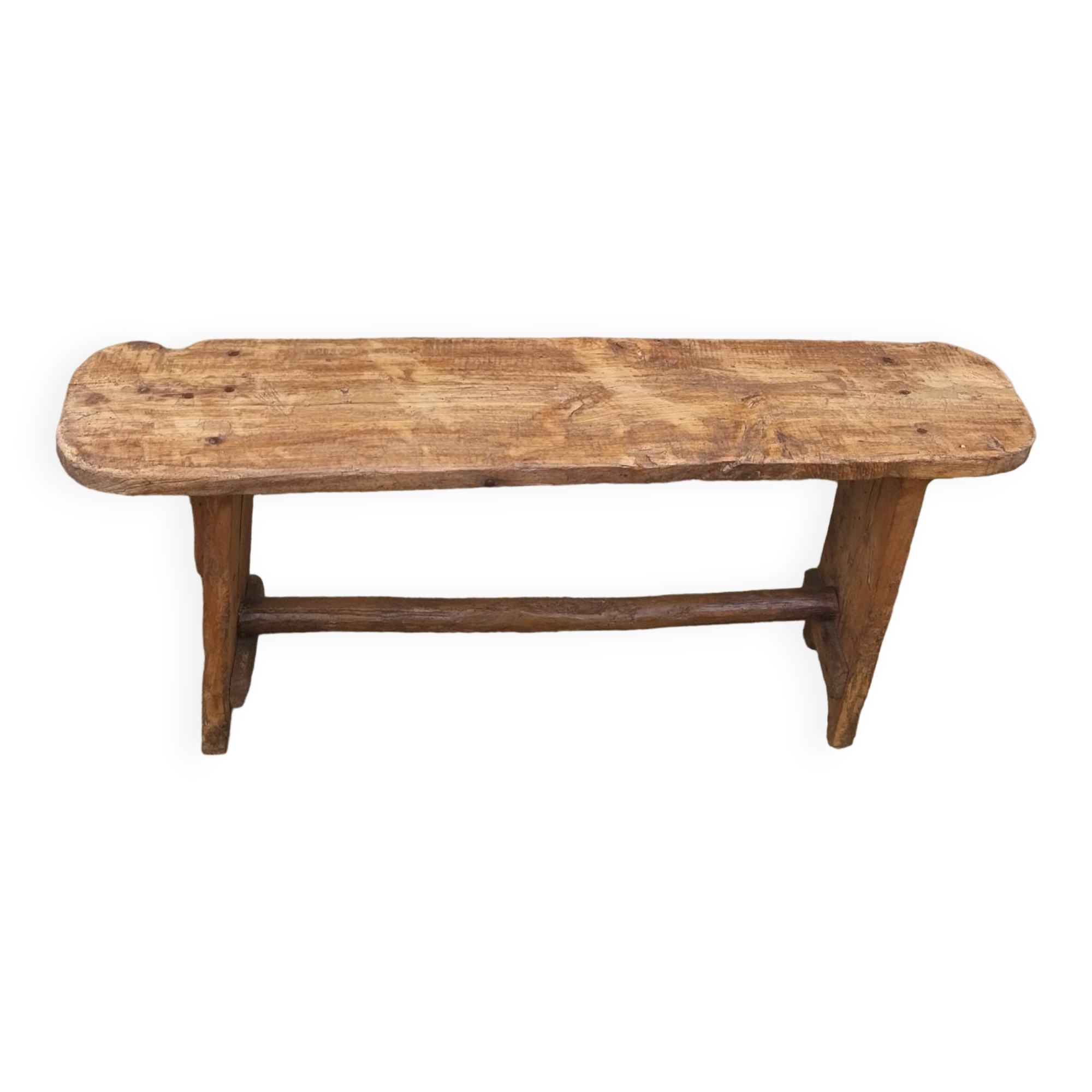 Rustic wooden bench