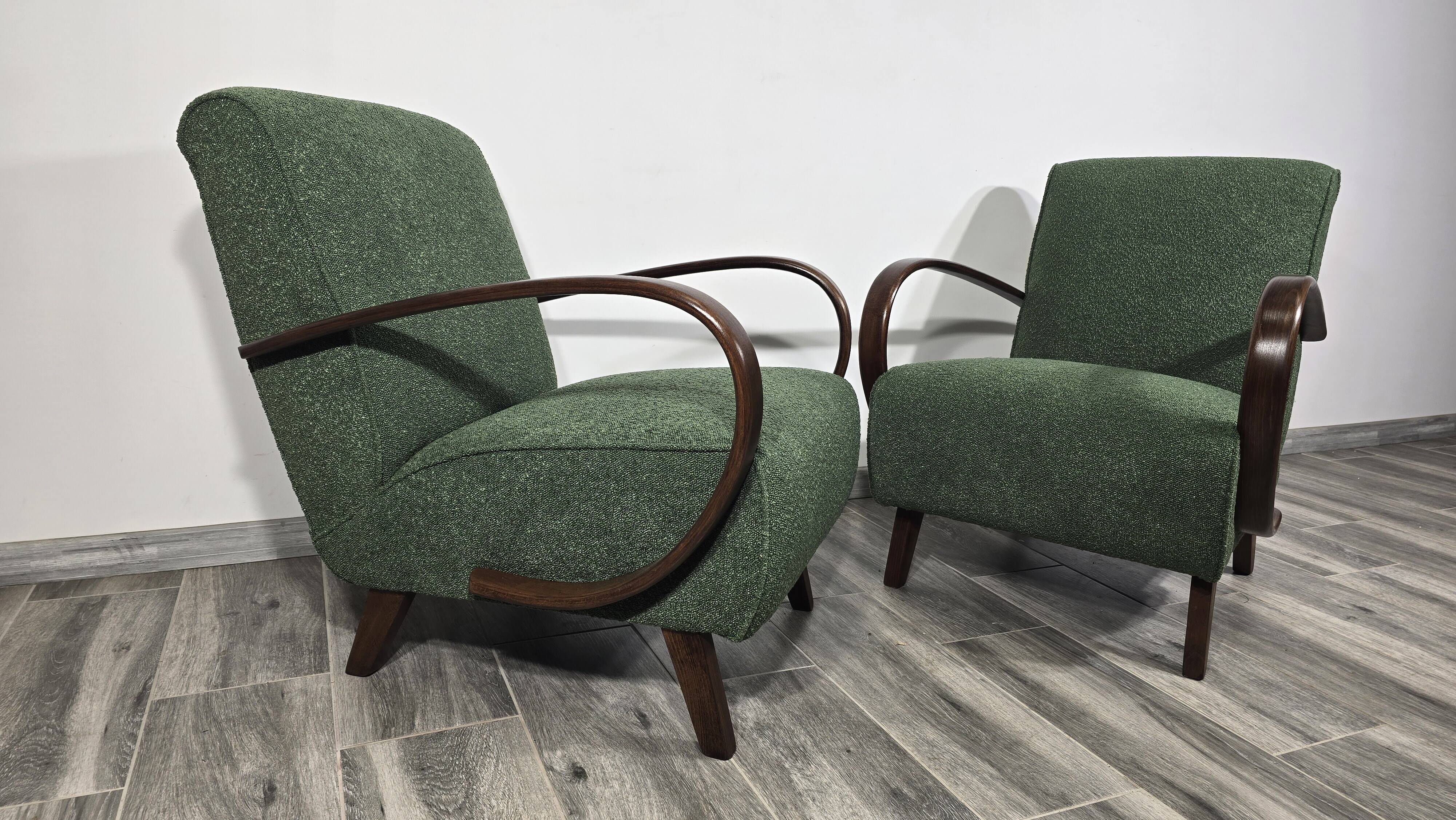 Lounge Chairs from Jindrich Halabala, 1940s, Set of 2