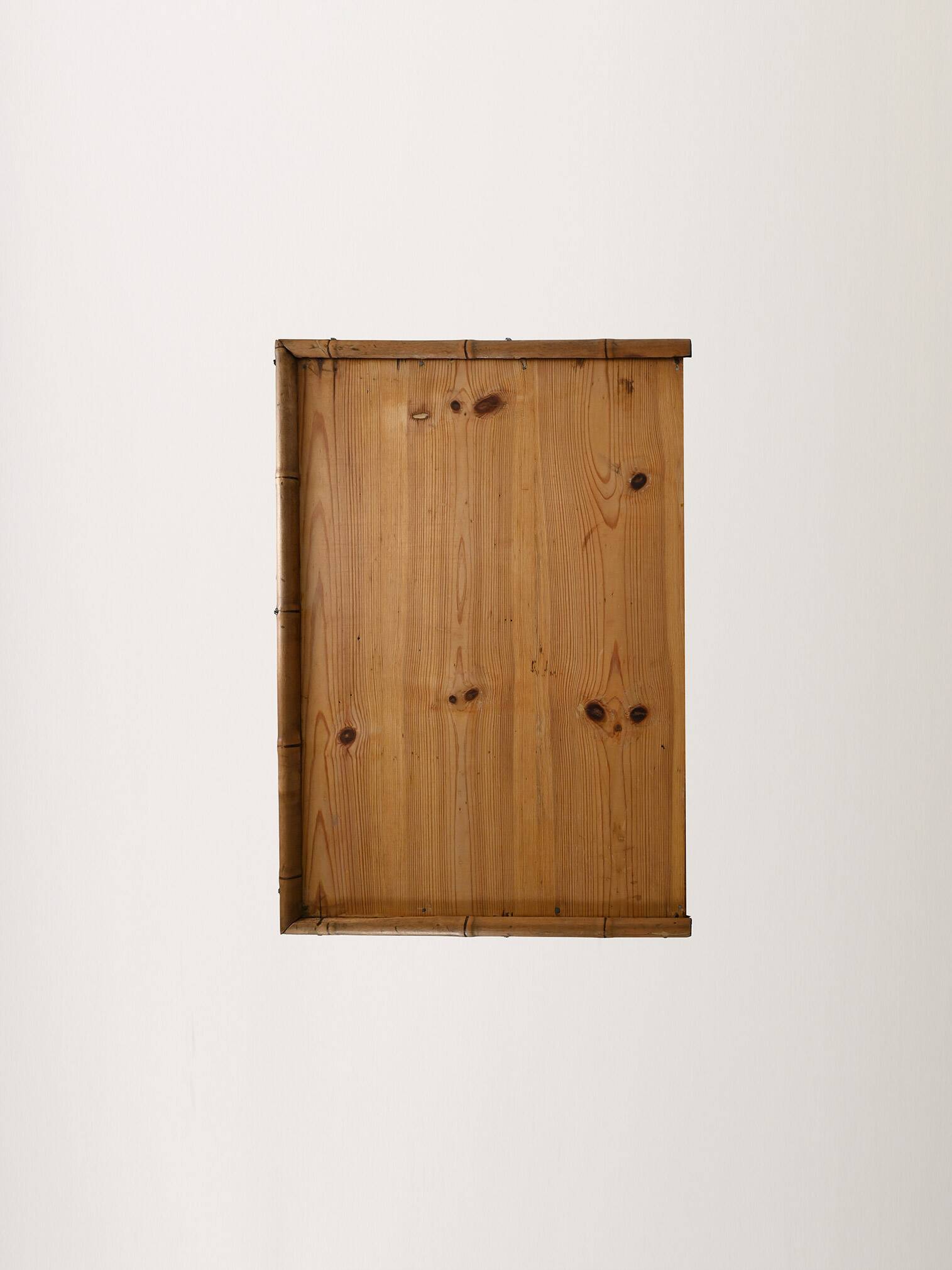 Scandinavian Colonial-Style Chest of Drawers in Pine and Bamboo