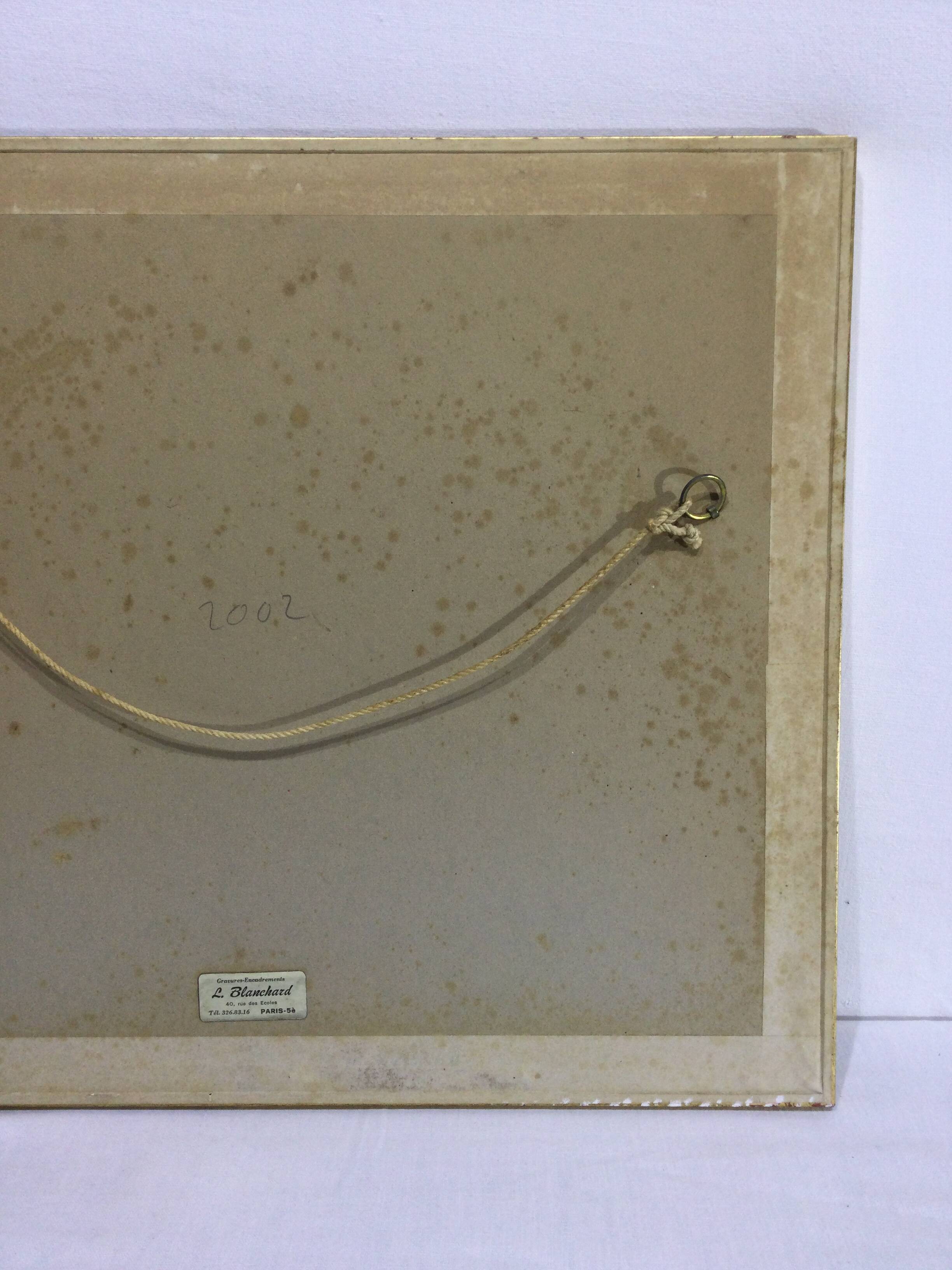 Henri Verge Sarrat – Drawing on watercolor “Oasis”