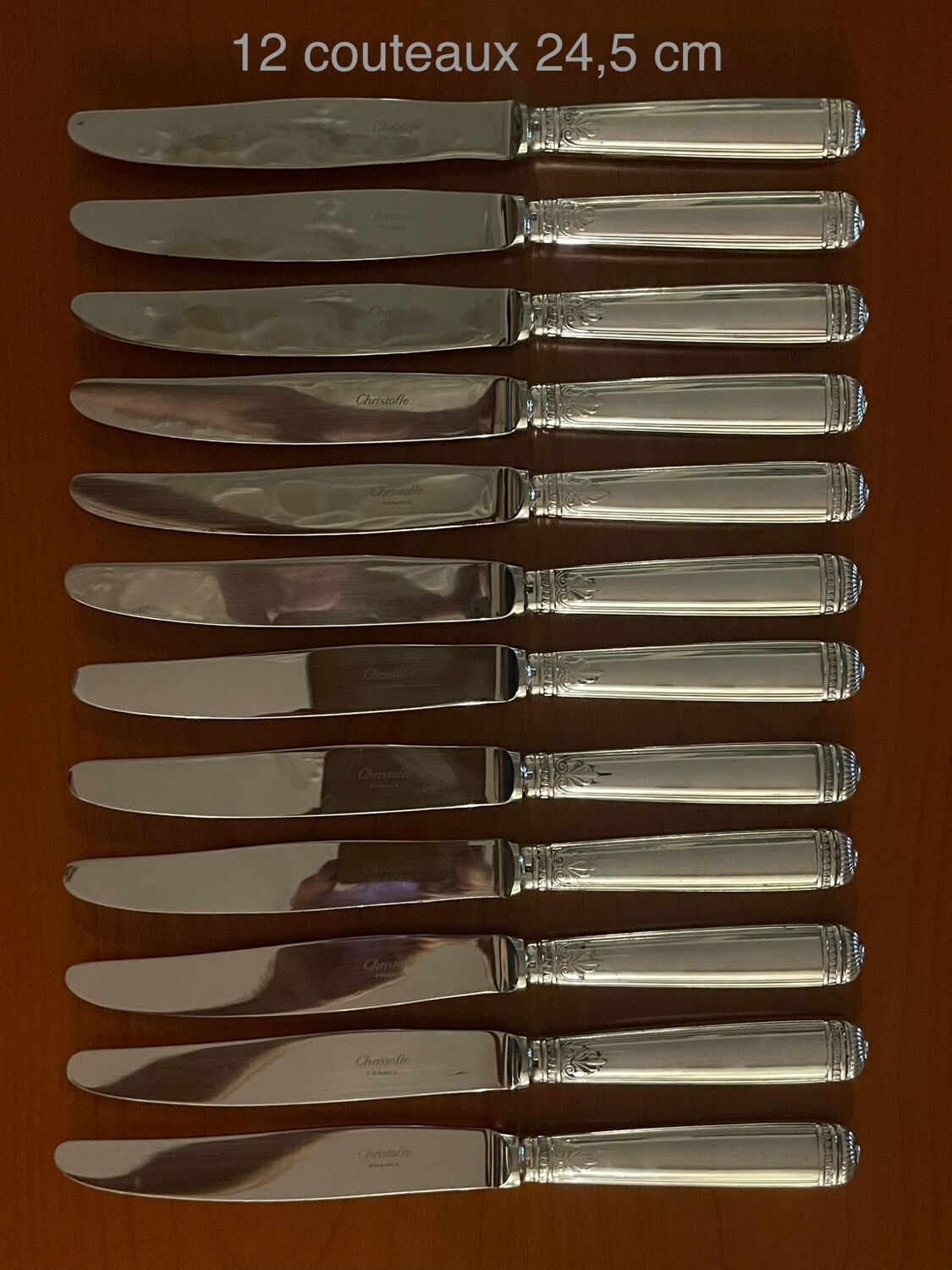Christofle Malmaison cutlery 49pieces very good condition silver metal