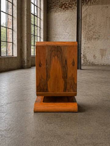 Art Deco walnut sideboard / cabinet, 1930s–1940s, Central Europe