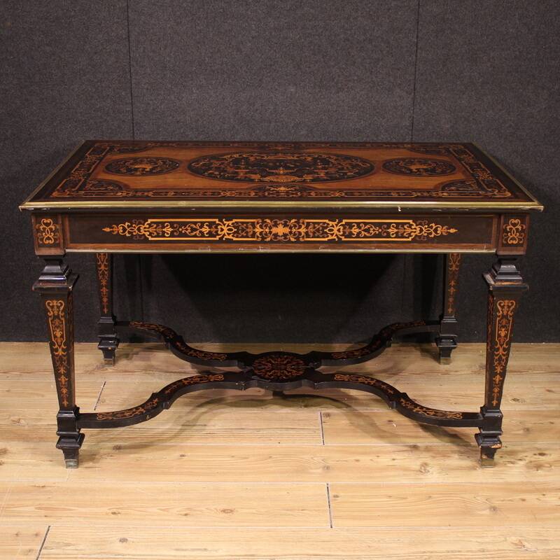20th century French inlaid writing table